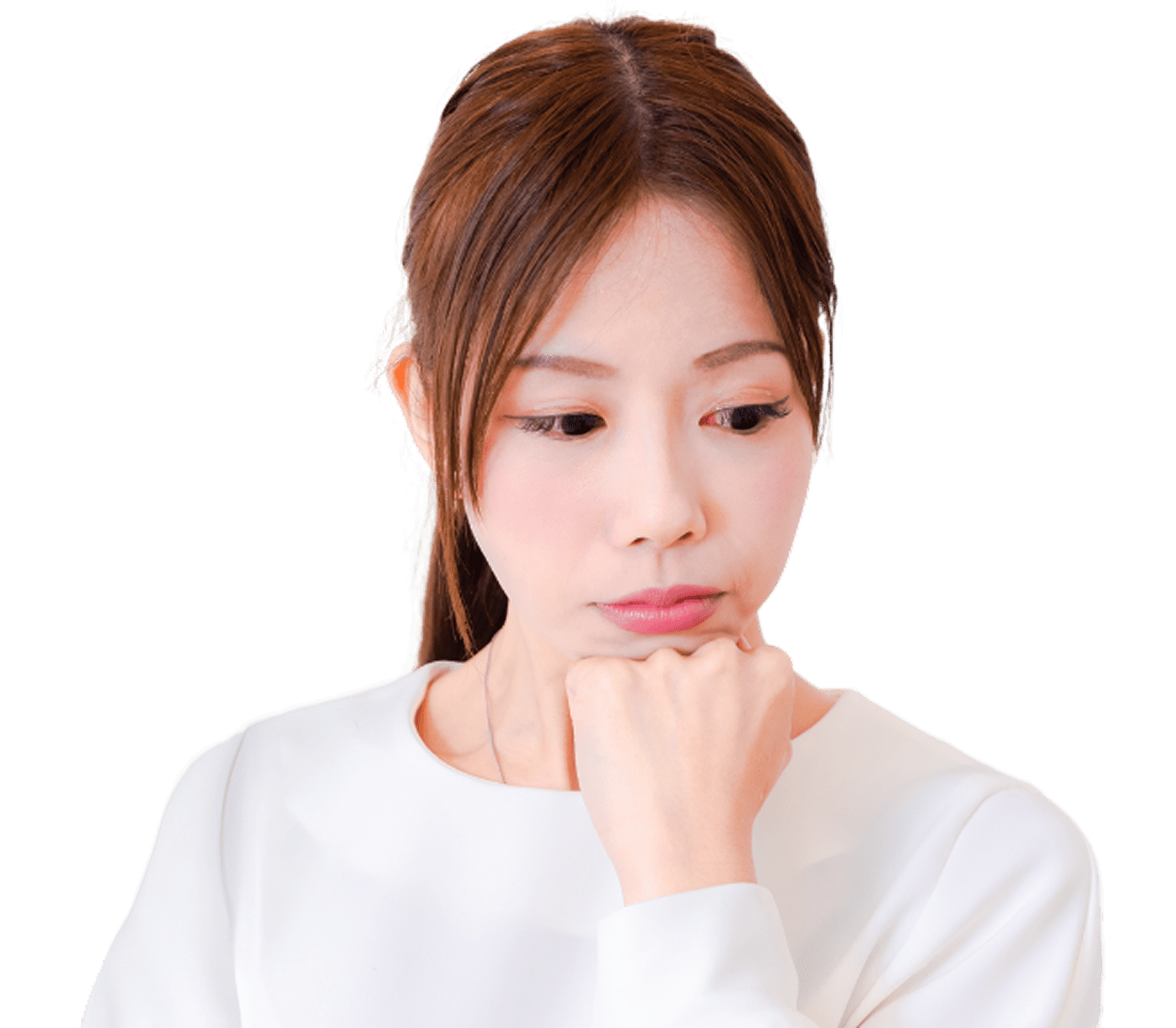 ライブ配信を始める方法で悩んでいる女性